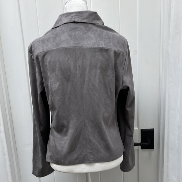 NWOT Bagatelle Faux Suede Drape Front Jacket - Picture 4 of 8